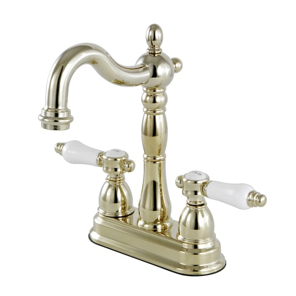 4" Centerset Bar Faucet, Polished Brass